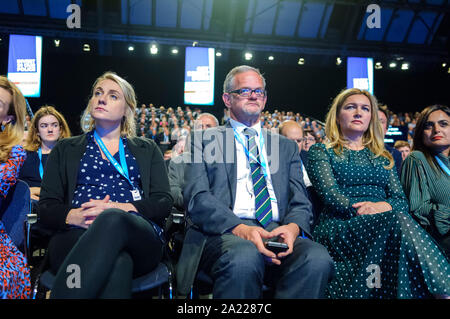 Manchester, Regno Unito. Il 30 settembre 2019. Il giorno 2 del 2019 congresso del partito conservatore al Manchester Central. Credito: Paolo Warburton/Alamy Live News Foto Stock