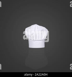 Lo chef hat su sfondo nero Foto Stock