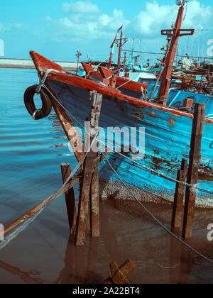 Porto di pescatori, Bali, Indonesia Foto Stock