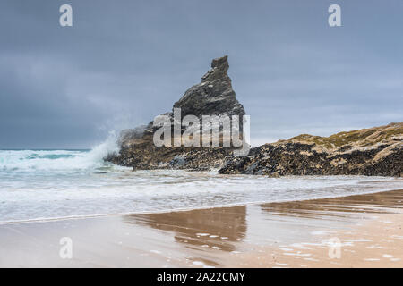 Tregurrian, vicino a Newquay, Cornwall, Inghilterra, Gran Bretagna Foto Stock