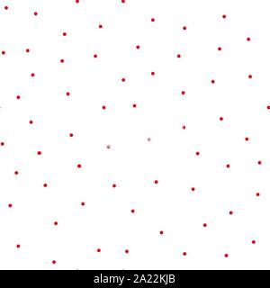 Rosso spot rotondo texture. Cerchi di sfondo di ricamo. Polka Dot motif. Superficie perfetta design pattern con ornamento circolare. Carta digitale con Illustrazione Vettoriale