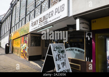 Blinder Peaky,Peaky Blinders,pub,bar,ispirato,da,BBC,TV, serie,mostra,centro,d,città,centro,d,Birmingham,West Midlands,Midlands,l'Inghilterra,UK,GB,Gran Bretagna, Foto Stock