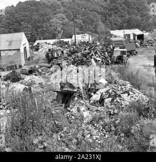 Rivenditori di scarto scrapyard a Jackfield, Gran Bretagna, Regno Unito 1/8/68 Foto Stock