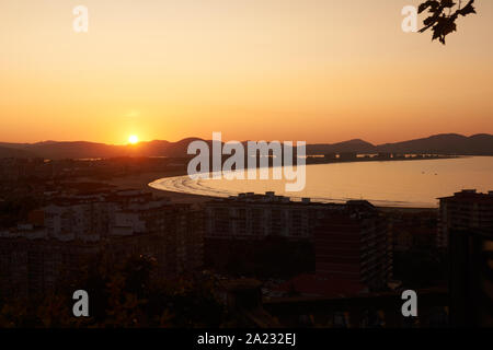 Giorno di estate in laredo cantabria Foto Stock