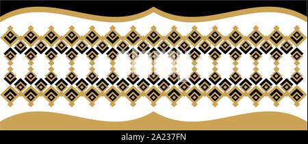 Elegante e la cornice decorativa di indù e di ispirazione araba di vari colori Illustrazione Vettoriale