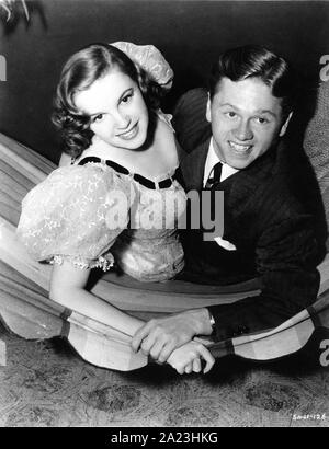 JUDY GARLAND e Mickey Rooney in sciopero fino la banda 1940 direttore Busby Berkeley Metro Goldwyn Mayer Foto Stock