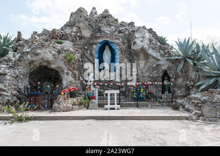 La Madonna della Grotta di Lourdes in Rio Grande città, Texas Foto Stock