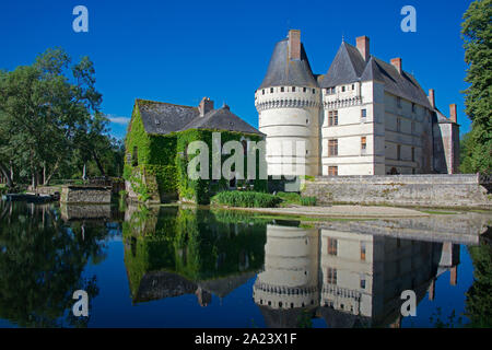 Chateau de L'lslette sul fiume Indre Indre et Loire Francia Foto Stock