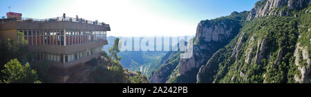 Spagna, Barcellona, Santa Maria de Montserrat‎ Abbey Foto Stock