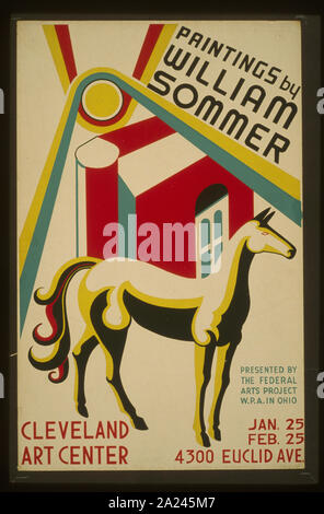 Dipinti di William Sommer Foto Stock