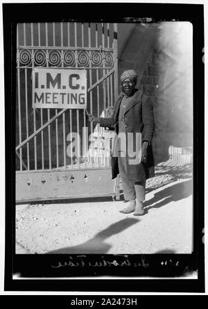 Gli eventi della Palestina. Internazionale Conferenza Missionaria a Olivet. Ingresso al La I.M.C. luogo di incontro. A Augusta Victoria Stiftung in Olivet Foto Stock