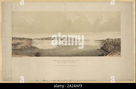 Vista panoramica delle cascate del Niagara, preso dalla casa di Clifton, lato Canada Foto Stock