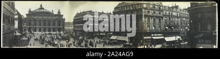 Vista panoramica di Place de l' Opera, Parigi; Foto Stock