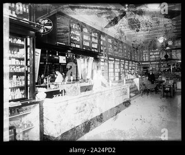 I popoli Drug Store, interno, Thompson, 15 e G, Washington D.C. Foto Stock