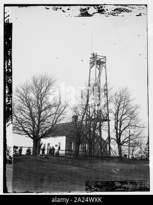 Pietroburgo, Va. torretta di segnalazione a quattordicesimo New York artiglieria pesante la sede centrale Foto Stock