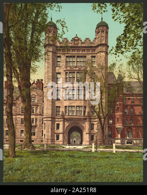 Phelps Hall e gateway, Yale College; Foto Stock