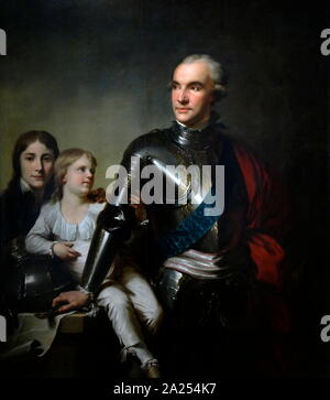 Stanistaw Szczcsny Potocki con i suoi figli Stanislaw e Szczcsny Jerzy, ca. 1788-1790 da Giovanni Battista Lampi (1751-1830) Foto Stock