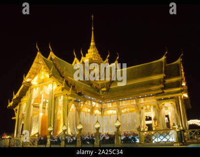 Il Padiglione Dorato, Bangkok, Thailandia dell'anniversario della monarchia tailandese 1996 Foto Stock