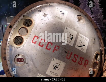 Il modulo di discesa della Soyuz TM-7 veicoli spaziali Foto Stock