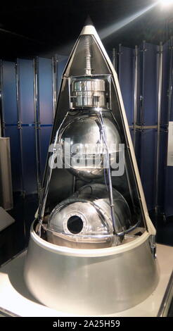 La seconda massa Sputnik il primo satellite biologico con una cabina pressurizzata che ospitavano il cane Laika. Foto Stock