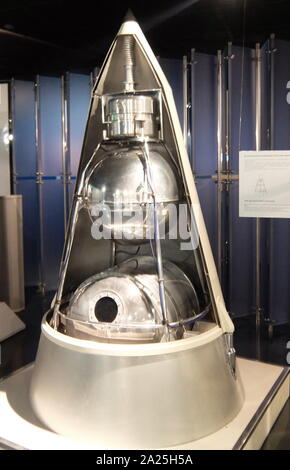 La seconda massa Sputnik il primo satellite biologico con una cabina pressurizzata che ospitavano il cane Laika. Foto Stock