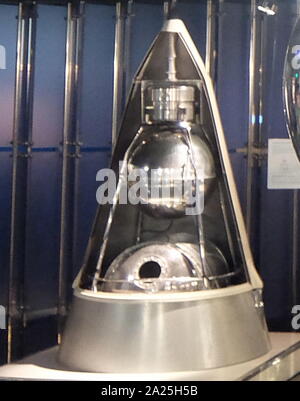 La seconda massa Sputnik il primo satellite biologico con una cabina pressurizzata che ospitavano il cane Laika. Foto Stock