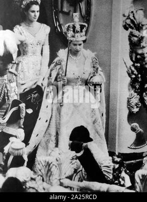 Incoronazione della Regina Elisabetta II 1953 Foto Stock