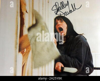 Ancora da The Shining firmato da Shelly Duvall. Shelley Alexis Duvall (1949-) un'attrice americana, produttore, scrittore e cantante. Foto Stock