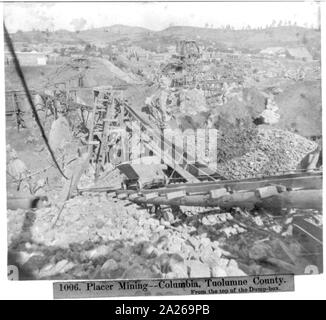 Placer Mining--Columbia, Tuolumne County Foto Stock