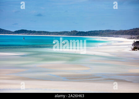 Whitehaven Beach. Whitsunday Island, Queensland, Australia Foto Stock