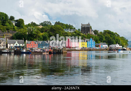 Tobermory Porto. Isle of Mull, Scozia Foto Stock