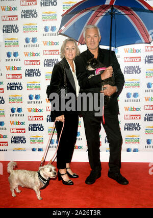 Foto deve essere accreditato ©Alpha premere 078237 30/09/2019 Shirlie e Martin Kemp eroe animale Awards 2019 al Grosvenor House Hotel a Londra Foto Stock