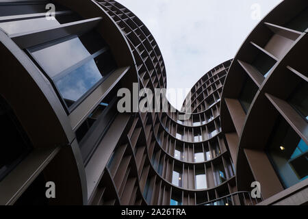 Axel torri nella città di Copenaghen su un nuvoloso giorno di autunno, Danimarca Foto Stock