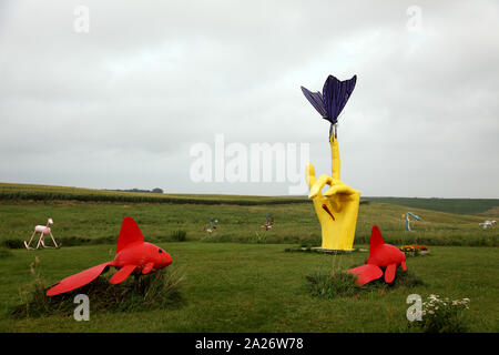 Porter Sculpture Park, Montrose, Dakota del Sud Foto Stock