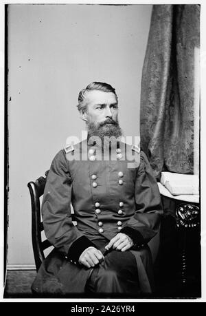 Ritratto di Brig. Gen. Herman Haupt, ufficiale dell'esercito federale Foto Stock