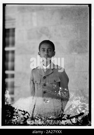 Il principe Makonnen, figlio dell'imperatore Haile Selassie dell Etiopia, in Gerusalemme Foto Stock