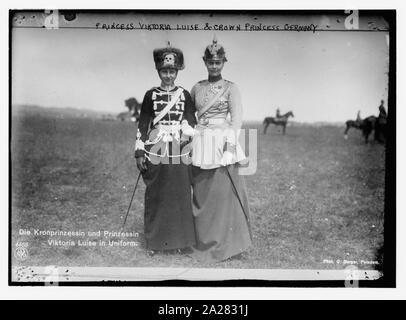 La principessa Viktoria Luise e Crown Princess della Germania Foto Stock