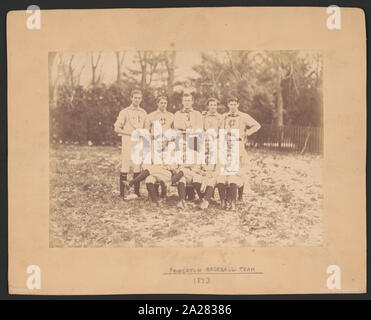 Princeton squadra di Baseball 1873 / Howell 867 Broadway. Foto Stock