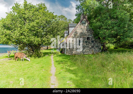 Beach Cottage presso il Craig Highland Farm - Vedute Foto Stock