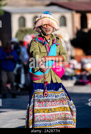 Wititi ballerini in Colca Valley,Arequipa, Perù. Foto Stock