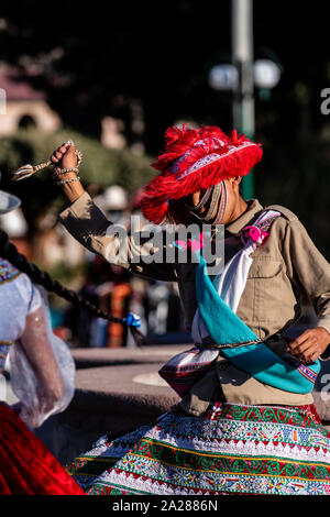 Wititi ballerini in Colca Valley,Arequipa, Perù. Foto Stock