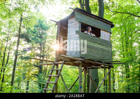 Annweiler am Trifels, Renania-Palatinato, Germania Foto Stock