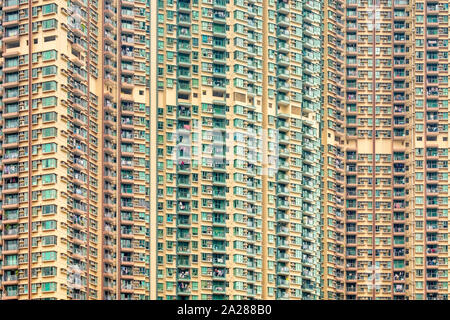Blocco di appartamenti di torri in Tseung Kwan O, Sai Kung distretto, Nuovi Territori di Hong Kong, Cina Foto Stock