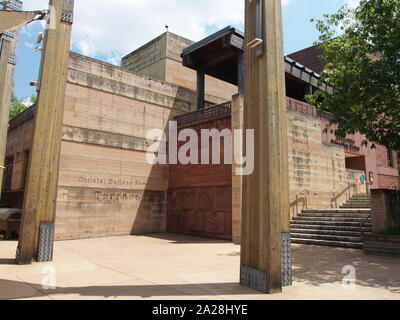 Christel DeHaan famiglia terrazza presso il Museo Eiteljorg, Indianapolis, Indiana, Stati Uniti d'America, 27 luglio 2019, © Katharine Andriotis Foto Stock