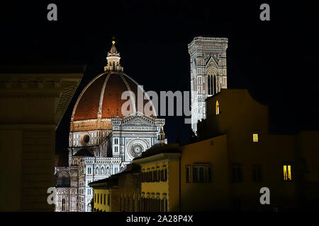 Santa Maria del Fiore, il duomo, la cattedrale di Firenze, Toscana, Italia, Foto Stock