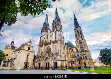 Vista di st. Venceslao nella cattedrale di Olomouc. Moravia Repubblica Ceca Foto Stock