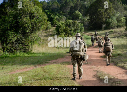 Le truppe britanniche in esercizio in Kenya Foto Stock