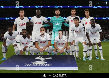 Londra, Regno Unito. 01 ott 2019. Londra, Regno Unito, ottobre 03 Tottenham Hotspur Team foto durante Europa League Gruppo F tra l'Arsenal e Standard Liege all'Emirates Stadium di Londra, Inghilterra il 03 ottobre 2019. Credit: Azione Foto Sport/Alamy Live News Foto Stock