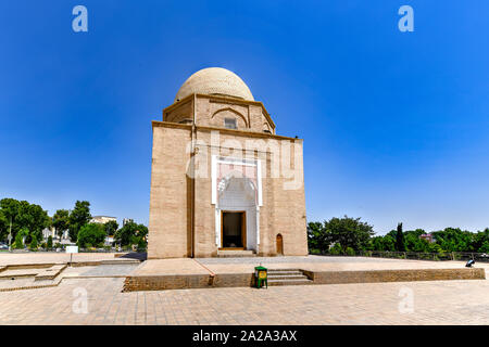 Samarcanda Rukhobod Cupola di mattoni nel Mausoleo, Samarcanda, Uzbekistan. Si tratta di uno dei monumenti più antichi della città. Foto Stock