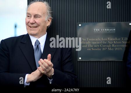 File foto datata 26/05/19 dell'Aga Khan, che incontrerà il Duca e la Duchessa di Cambridge davanti a loro visita ufficiale in Pakistan. Foto Stock